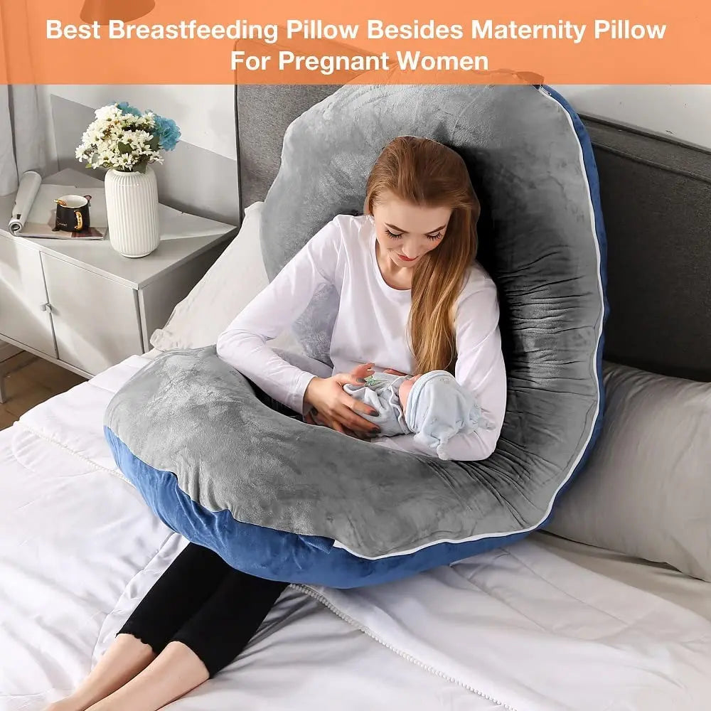 Pregnancy Pillow,Maternity Body Pillow for Sleeping,C Shaped Body Pillow for Pregnant Women