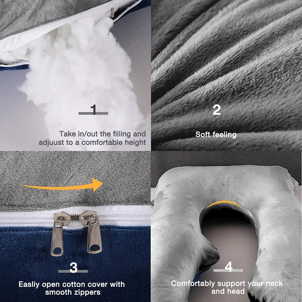 Pregnancy Pillow,Maternity Body Pillow for Sleeping,C Shaped Body Pillow for Pregnant Women